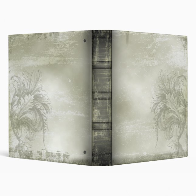 Steampunk Damask Grunge Goth Binder (Background)