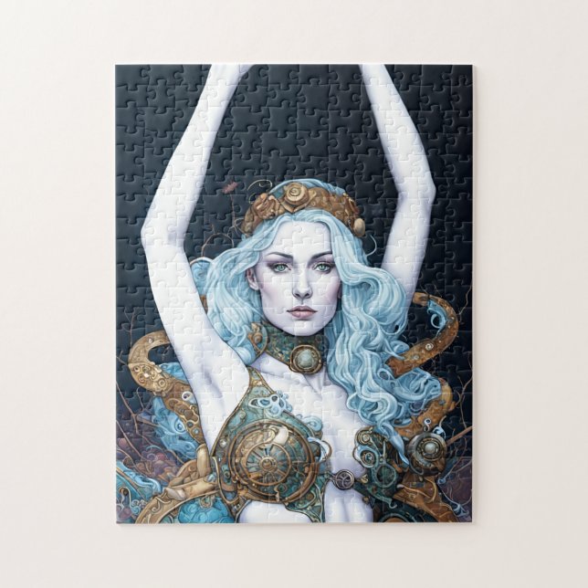 Steampunk Dancing Woman Jigsaw Puzzle (Vertical)