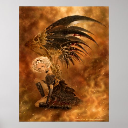 Steampunk Dark Angel Print