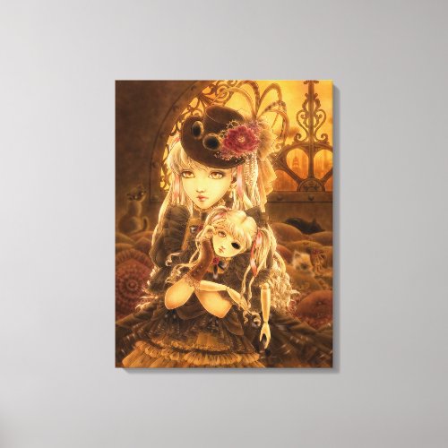 Steampunk Dark Fantasy Art Canvas Print