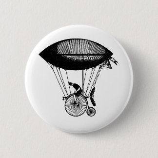 Steampunk derigicyclist pinback button