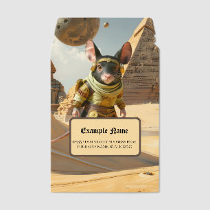 Steampunk Desert Explorer Mouse Envelope Mailers