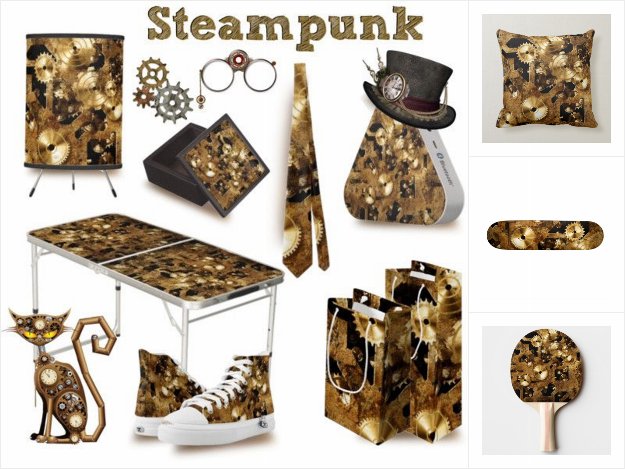 Steampunk Design Gifts and Decor