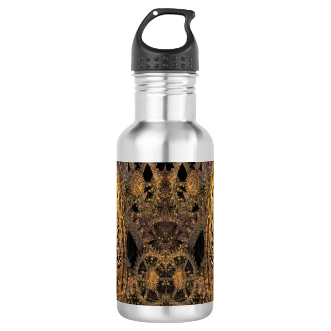 Steampunk Design Stainless Steel Water Bottle (Front)