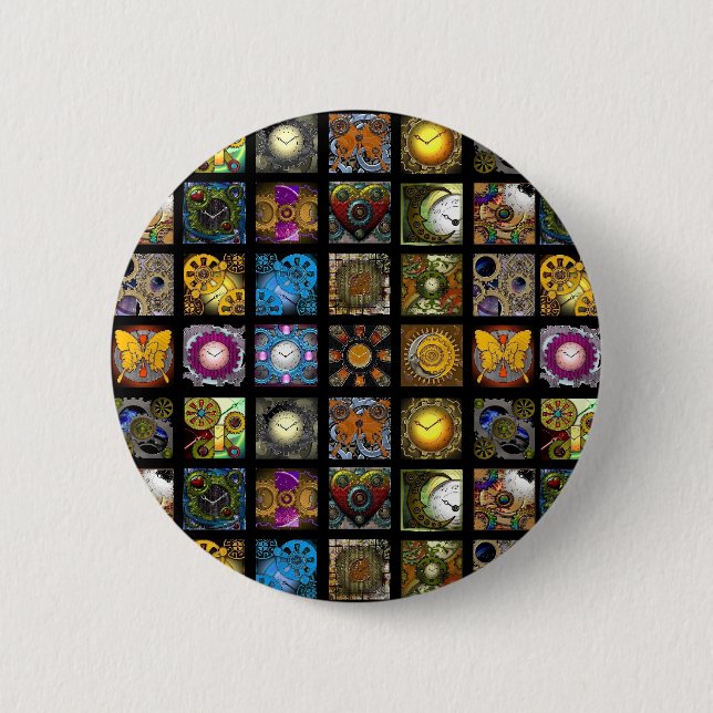 Steampunk Designs Button (Front)