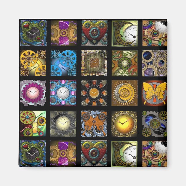 Steampunk Designs Magnet (Front)