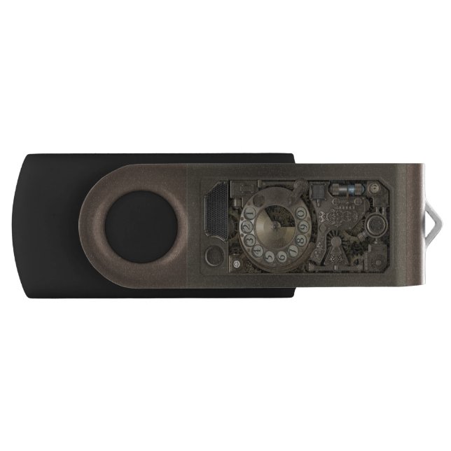 Steampunk Device - Rotary Dial Phone. Flash Drive (Front)