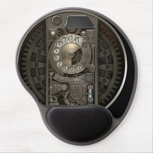 Steampunk Device _ Rotary Dial Phone Gel Mouse Pad