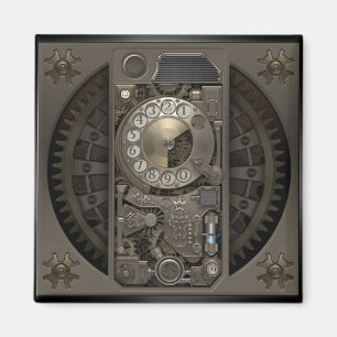 Steampunk Device - Rotary Dial Phone. Magnet