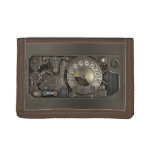 Steampunk Device - Rotary Dial Phone. Trifold Wallet at Zazzle
