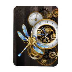 Steampunk Dials with Dragonfly Magnet