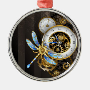 Steampunk Dials with Dragonfly Metal Ornament