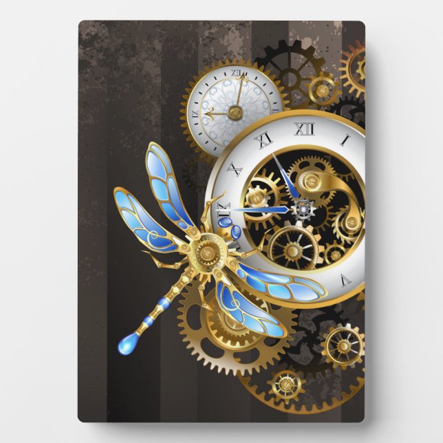 Steampunk Dials with Dragonfly Plaque (Front)