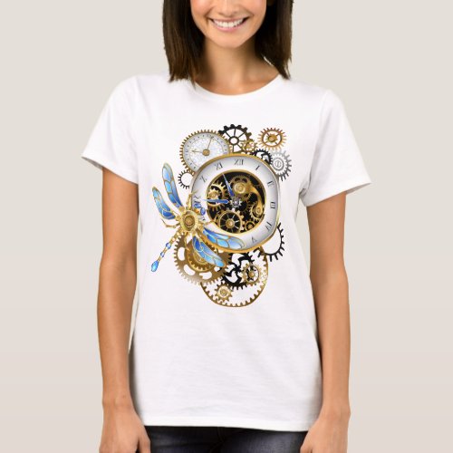 Steampunk Dials with Dragonfly T_Shirt