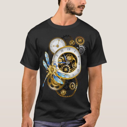 Steampunk Dials with Dragonfly T_Shirt