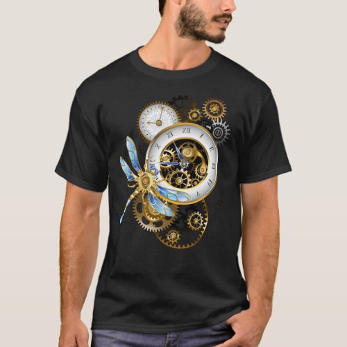 Steampunk Dials with Dragonfly T_Shirt