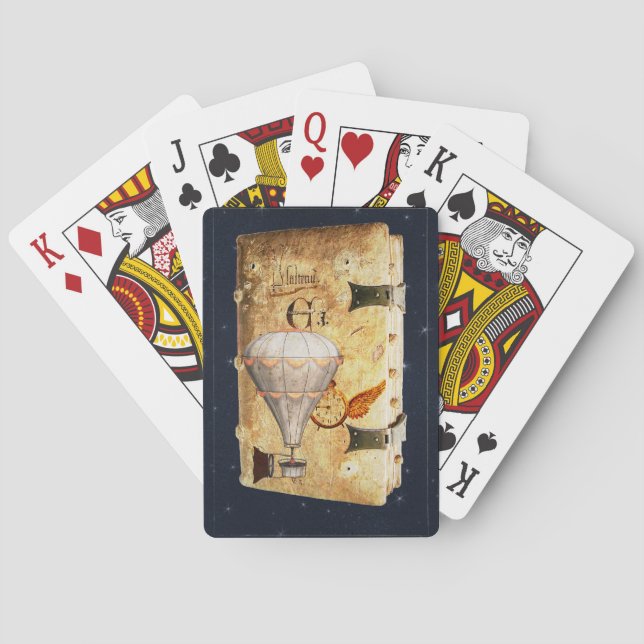 Steampunk Diary Poker Cards (Back)