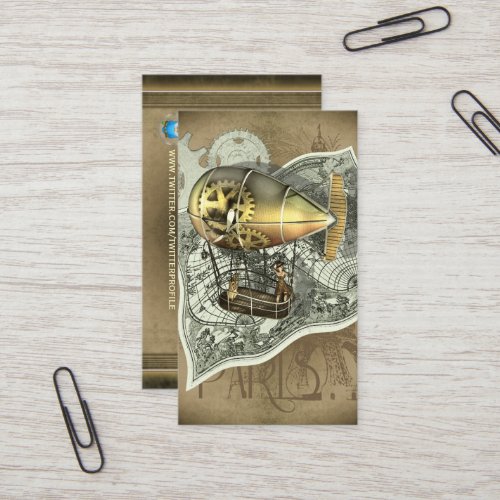 Steampunk Dirigible Air Tour Profile Cards