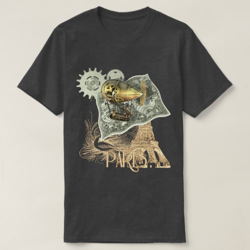 Steampunk Dirigible Air Tour T Shirt