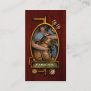 Steampunk - Diver - A load off my shoulders 1936 Business Card