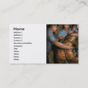 Steampunk - Diver - A load off my shoulders 1936 Business Card