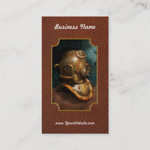 Steampunk - Diving - The diving helmet Business Card Template