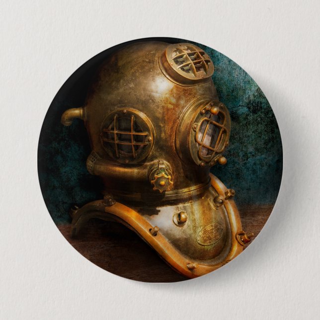 Steampunk - Diving - The diving helmet Button (Front)