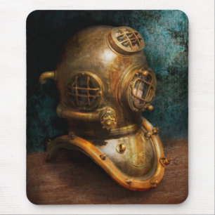 Steampunk - Diving - The diving helmet Mouse Pad