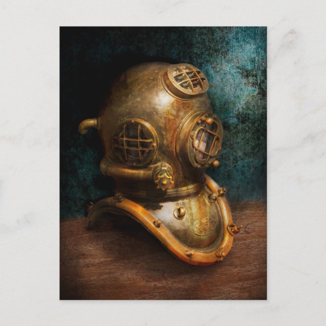 Steampunk - Diving - The diving helmet Postcard (Front)