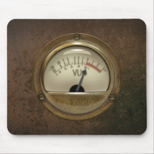 Steampunk DJ Sound Engineer VU Meter Mousemat Mouse Pad