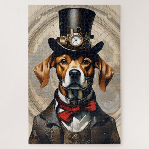 Steampunk Dog Jig Saw Puzzle