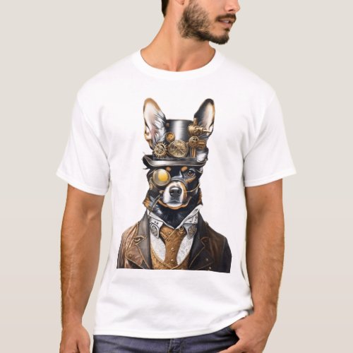 Steampunk Dog T_Shirt