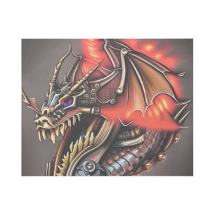 Steampunk Dragon Gallery Wrap