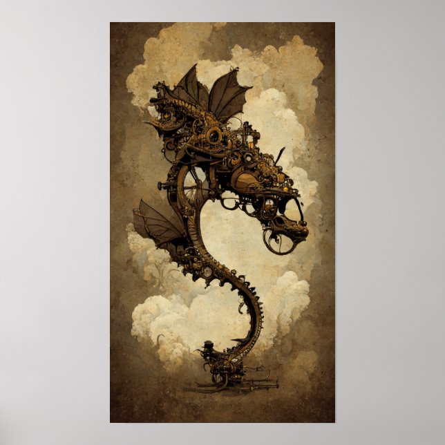 Steampunk Dragon Poster (Front)