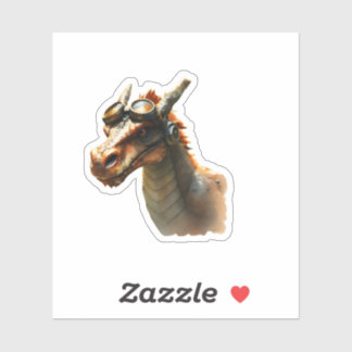 Steampunk Dragon Sticker