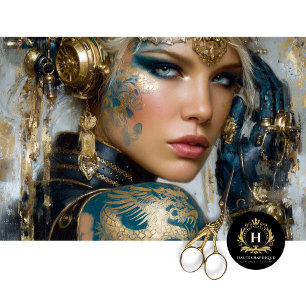 Steampunk Dragon Tattoo Fantasy Decoupage Art Tissue Paper