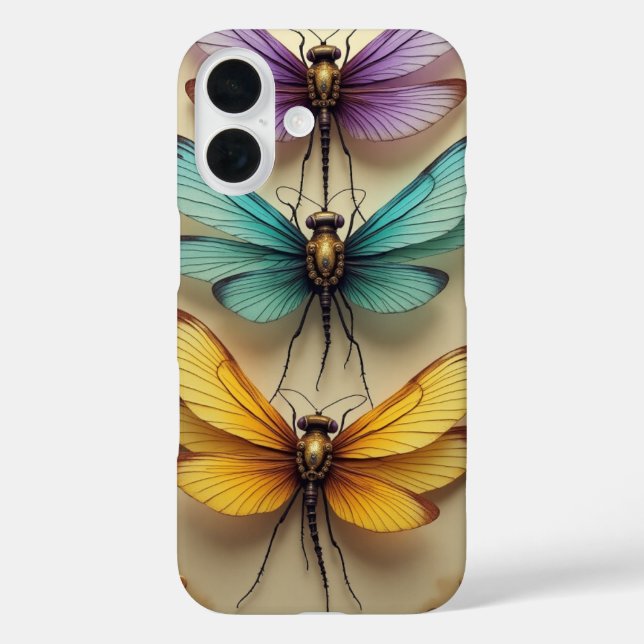 Steampunk Dragonflies Case-Mate iPhone Case (Back)