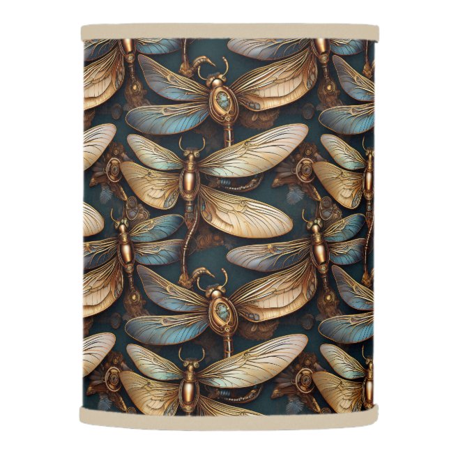 Steampunk Dragonflies Lamp Shade (Right)