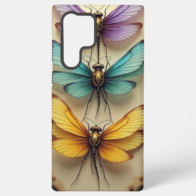 Steampunk Dragonflies Samsung Galaxy Case (Back)