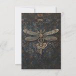 Steampunk Dragonfly Thank You Card