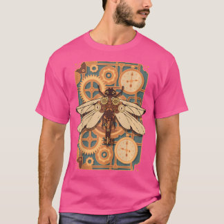Steampunk Dragonfly Victorian Art Mechanical Steam T-Shirt