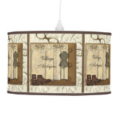 Steampunk Dressmaker Room Ceiling Lamp (Front)