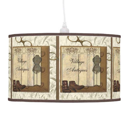 Steampunk Dressmaker Room Ceiling Lamp (Left)