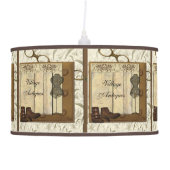 Steampunk Dressmaker Room Ceiling Lamp (Right)