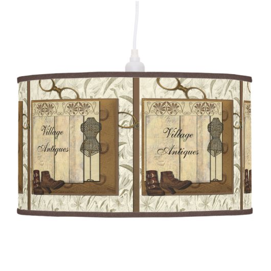 Steampunk Dressmaker Room Ceiling Lamp (Right)