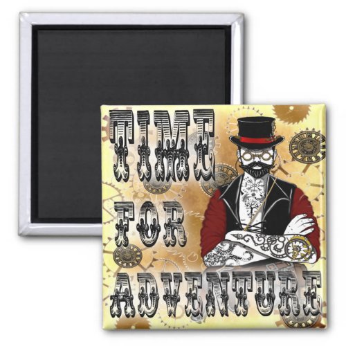 steampunk dude by Carolyn thewitchescornee Magnet