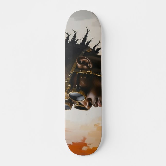 Steampunk Dude Skateboard (Front)