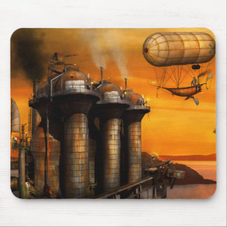 Steampunk - Dystopia - The outpost Mouse Pad
