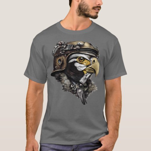 steampunk eagle head T_Shirt