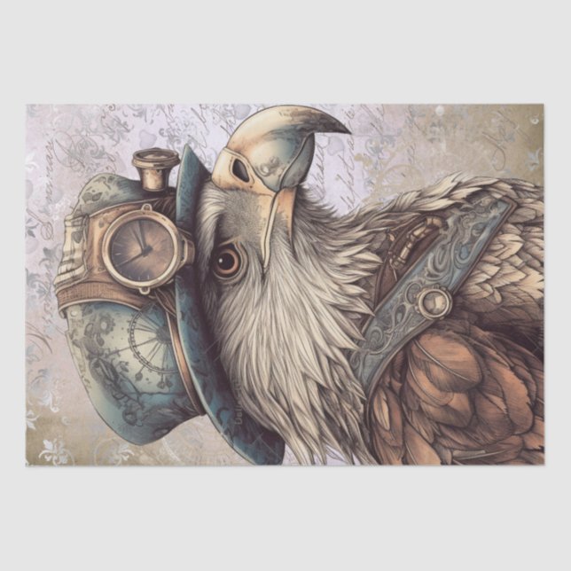 Steampunk Eagle Tissue Paper (Front)